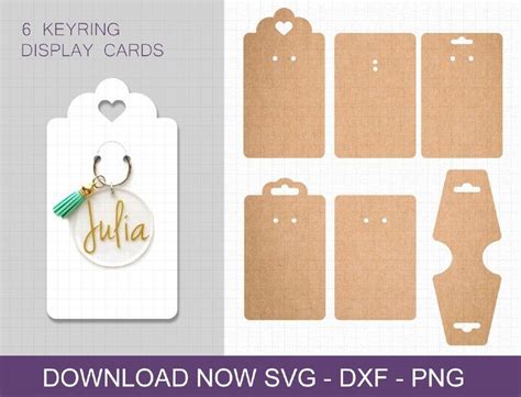 Download 91+ keychain display card template svg free Silhouette
